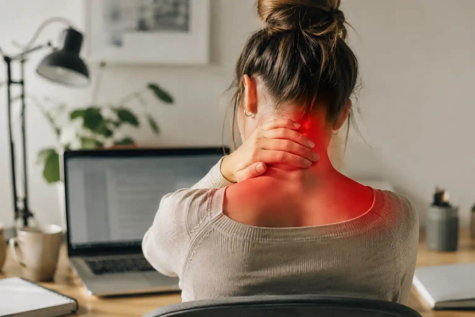 Massagem na dor cervical de quem trabalha ao computador, Fisalis Leiria