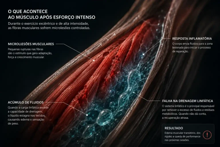 Drenagem Linfática para Desportistas: Recuperação Muscular com Evidência