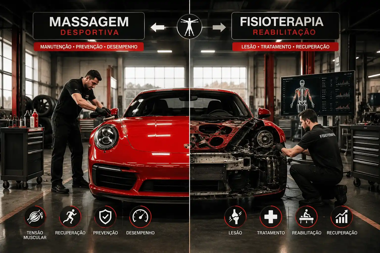 Massagem Desportiva ou Fisioterapia? A Resposta Honesta (Sem Vender Nada)