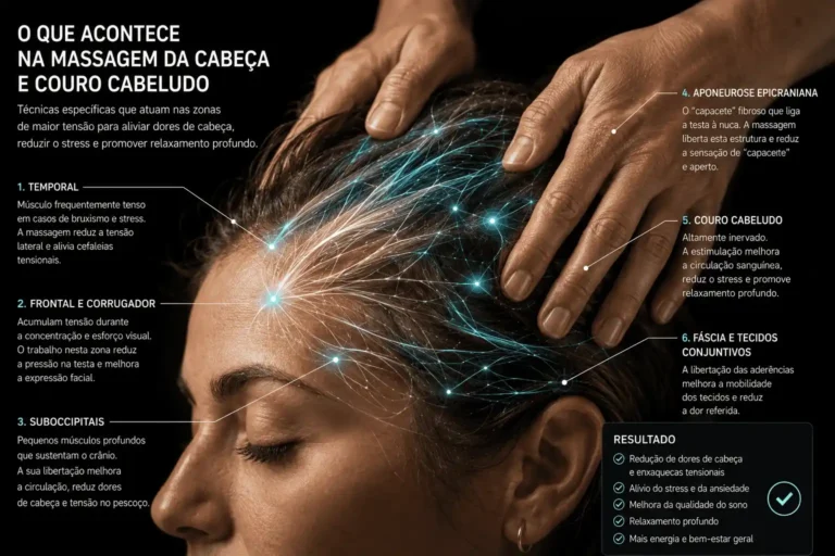 Massagem na Cabeça e Couro Cabeludo: Benefícios, Técnicas e O Que Sentes Durante a Sessão